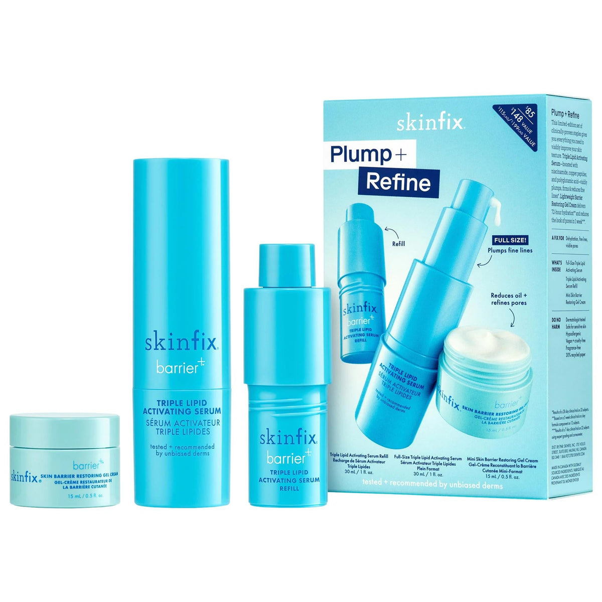Plump: Anti-Aging Skincare Set - Refine Pores, Reduce Fine Lines & Improve Texture - Vegan & Cruelty-Free with Niacinamide & Peptides by Beauty Care Bag