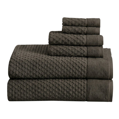 Cotton Diamond Waffle Weave Bath Towel Set - Grayson Collection by Great Bay Home