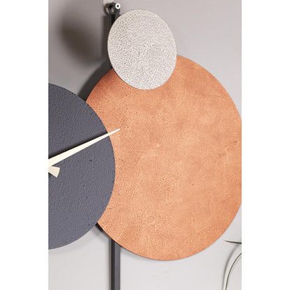 Muyika Handmade Metal Wall Clock - Silent Mechanism, Custom Painted, 18.90 x 17.32 inches by Beauty Care Bag