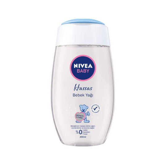Nivea Baby Oil: Gentle & Moisturizing Baby Massage Oil for Sensitive Skin | Natural Almond Oil for Dry Skin Relief by Beauty Care Bag