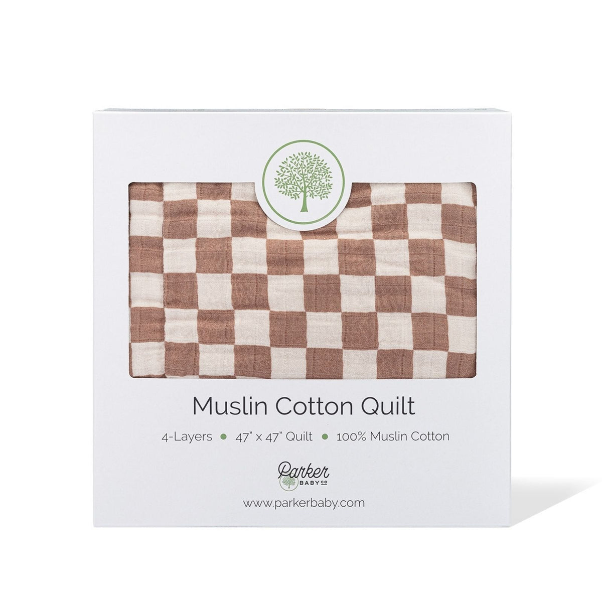 Rosewood Checker Quilt by Parker Baby Co.