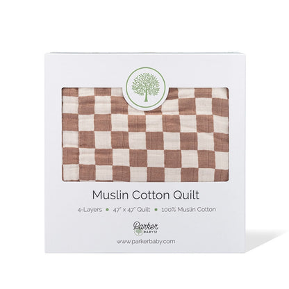 Rosewood Checker Quilt by Parker Baby Co.