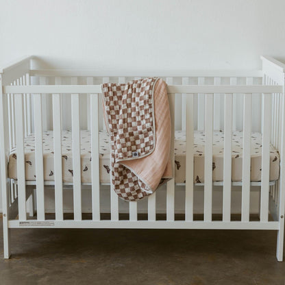 Rosewood Checker Quilt by Parker Baby Co.