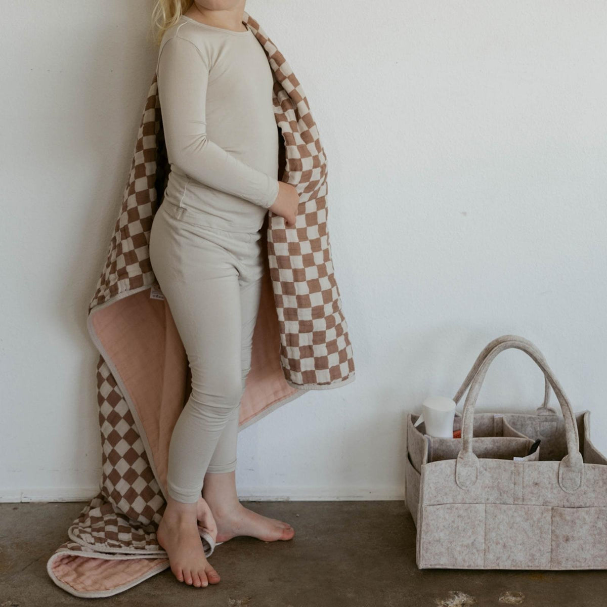 Rosewood Checker Quilt by Parker Baby Co.