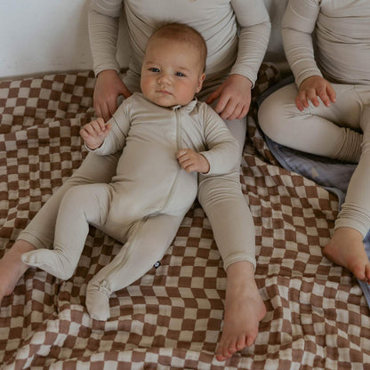 Rosewood Checker Quilt by Parker Baby Co.