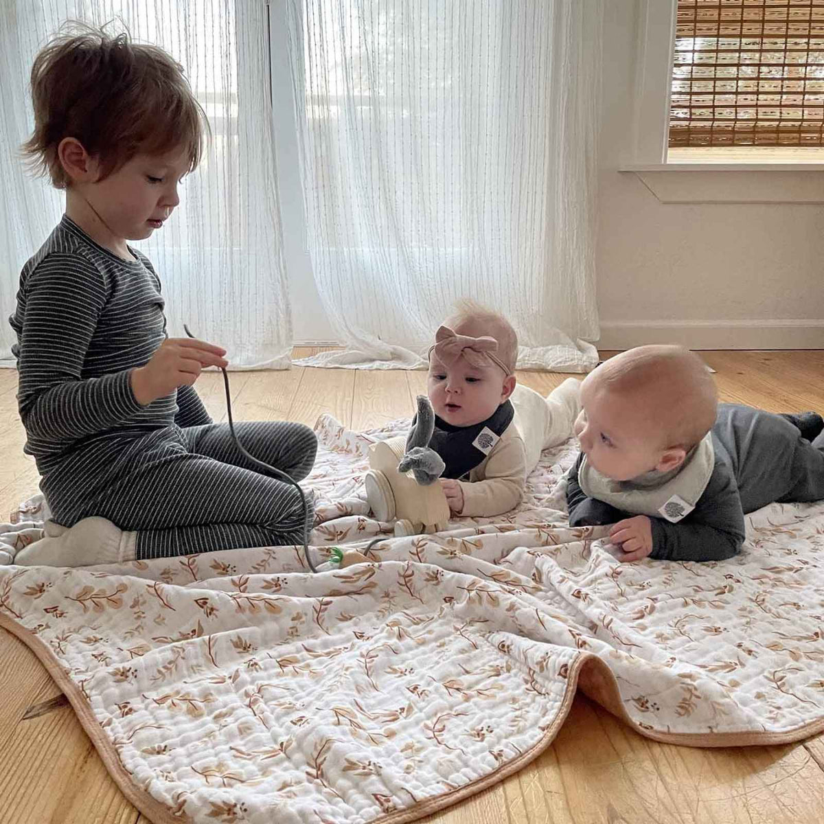 Rosewood Checker Quilt by Parker Baby Co.