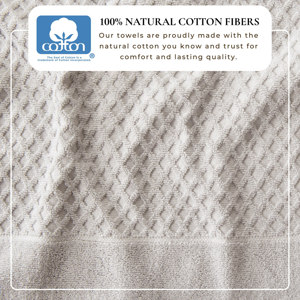 Cotton Diamond Waffle Weave Bath Towel Set - Grayson Collection by Great Bay Home