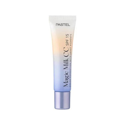 Pastel Magic Milk SPF15 CC Cream: Medium Deep Skin Tone Perfector, Vegan & Gluten-Free, Hydrating Hyaluronic Acid, Light Sun Protection by Beauty Care Bag