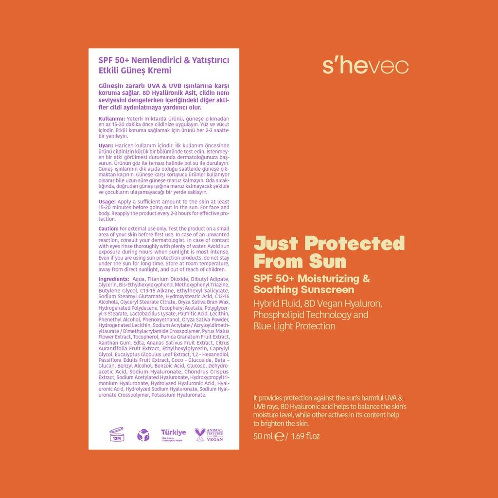 She Vec Just Protected From Sun SPF 50+ Cream 50 ml by Beauty Care Bag