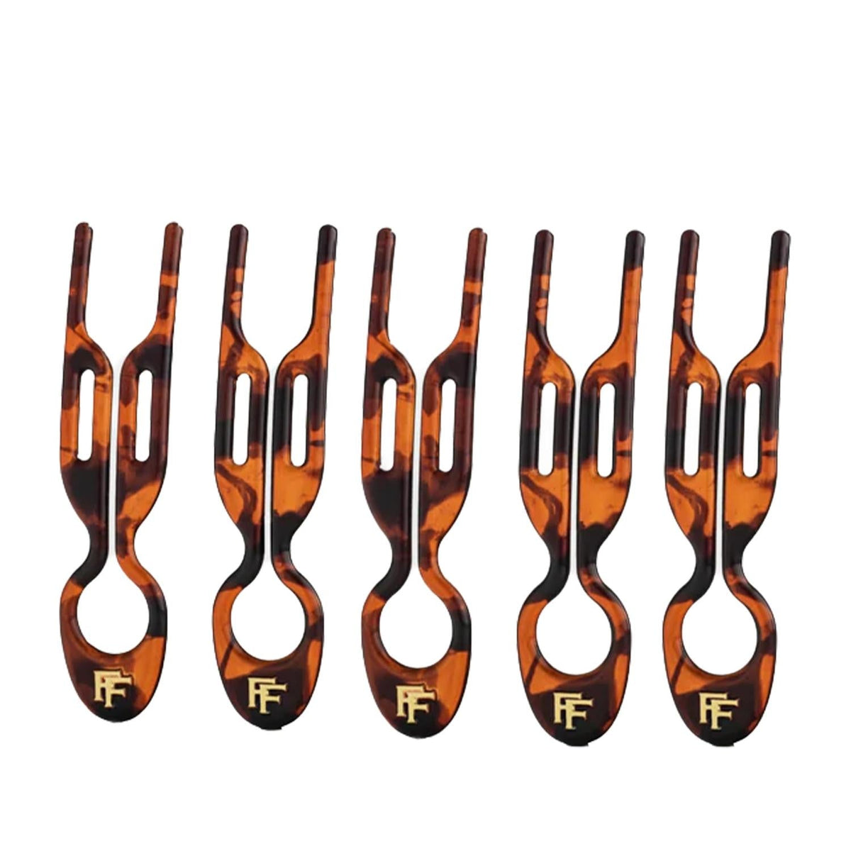 Fiona Franchimon No 1 Hairpin Classic Havana 5-Pack by Beauty Care Bag