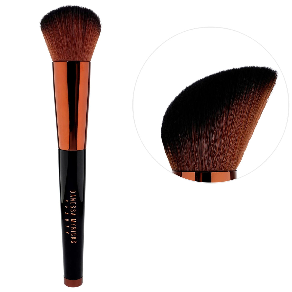 Yummy Face Multipurpose Makeup Brush - Cruelty-Free, Synthetic Bristles for Foundation, Blush, Bronzer & Powder by Beauty Care Bag