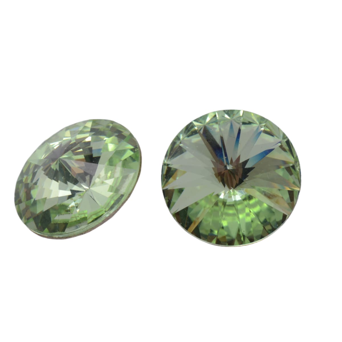 Swarovski Crystal 1122 14mm Rivoli Round Stone - Chrysolite by Continental Bead Suppliers