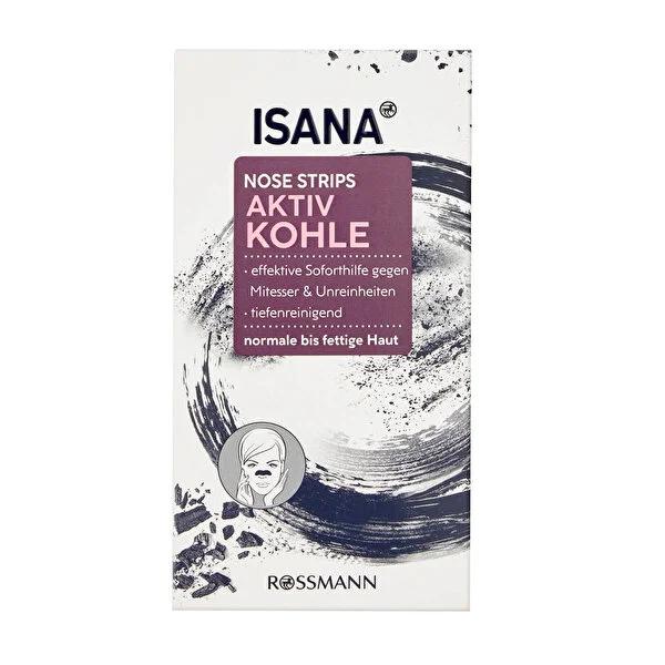 Isana Activated Charcoal Pore Cleansing Nose Strips - Blackhead Remover, Deep Pore Cleanser with Salicylic Acid, Vegan & Recyclable by Beauty Care Bag