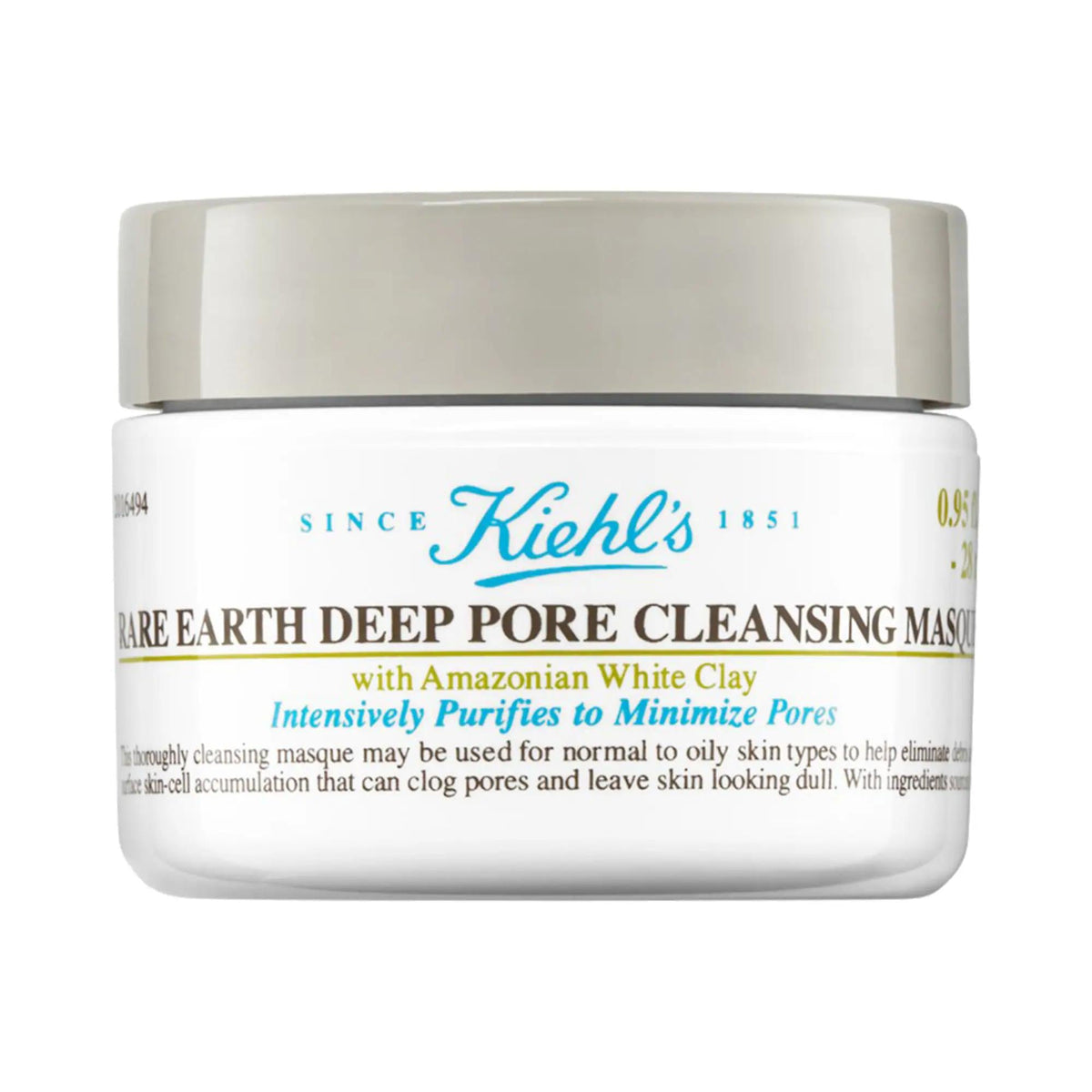 Kiehl's Mini Rare Earth Clay Face Mask: Deep Pore Cleansing, Blackhead Removal & Oil Control - Minimize Pores & Detoxify Skin by Beauty Care Bag