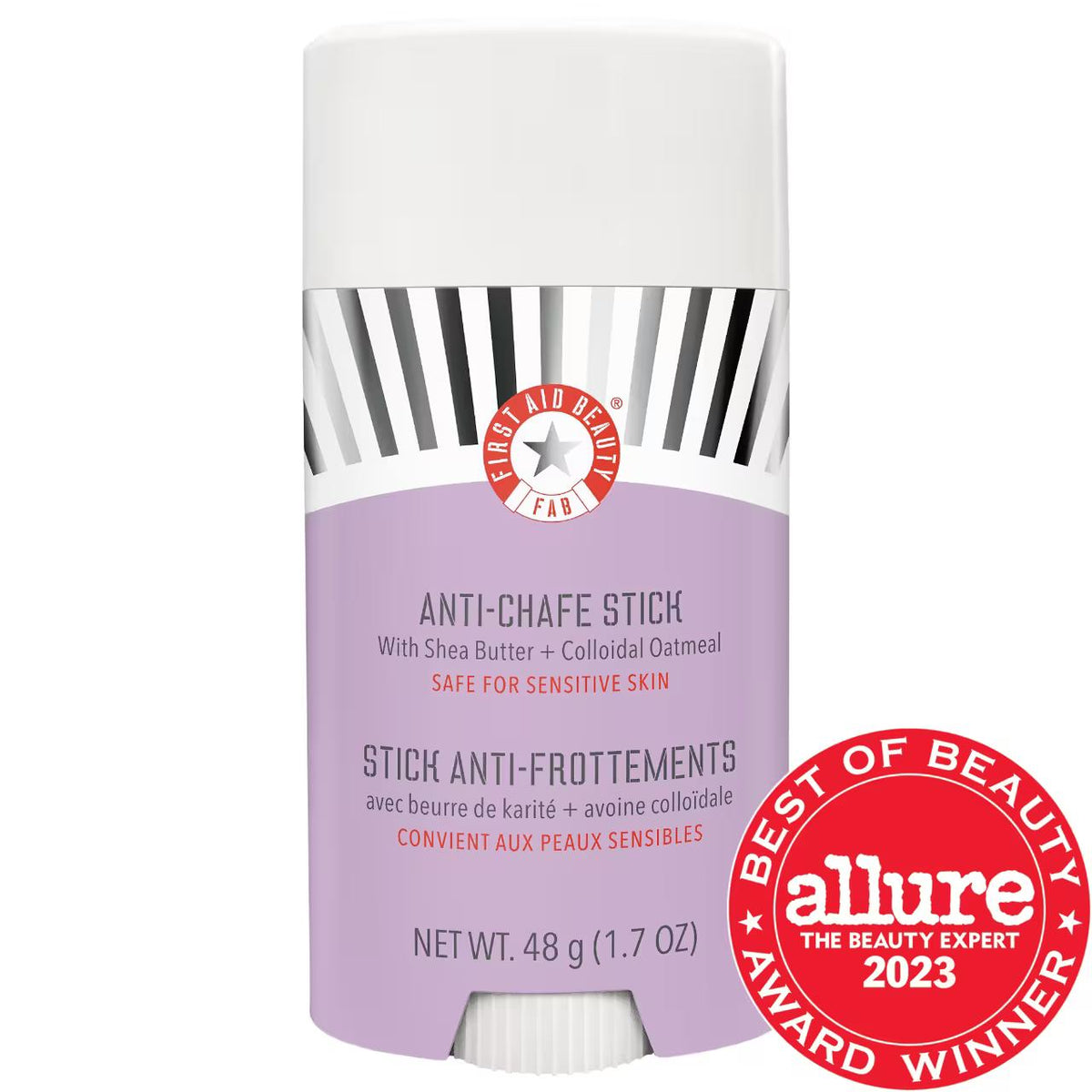 Anti-Chafe Stick with Shea Butter + Colloidal Oatmeal - Soothe & Prevent Chafing for Sensitive Skin, Vegan & Cruelty-Free by Beauty Care Bag