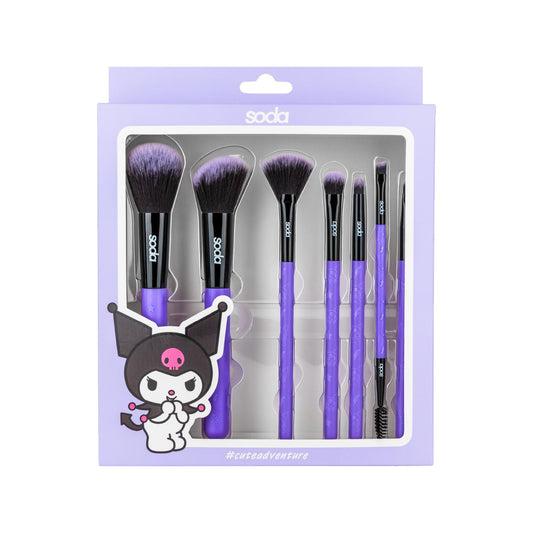 Soda Hello Kitty Big Softie Makeup Brush Set - Soft Bristles, Multiple Brushes for Various Makeup Applications by Beauty Care Bag