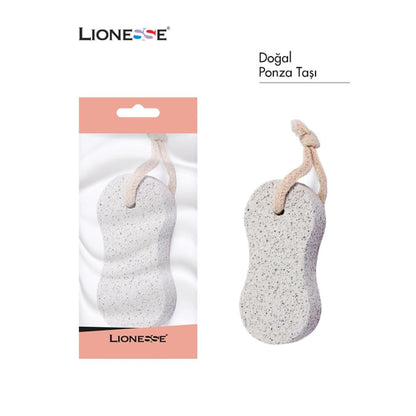 Lionesse Natural Pumice Stone for Smooth Feet by Beauty Care Bag