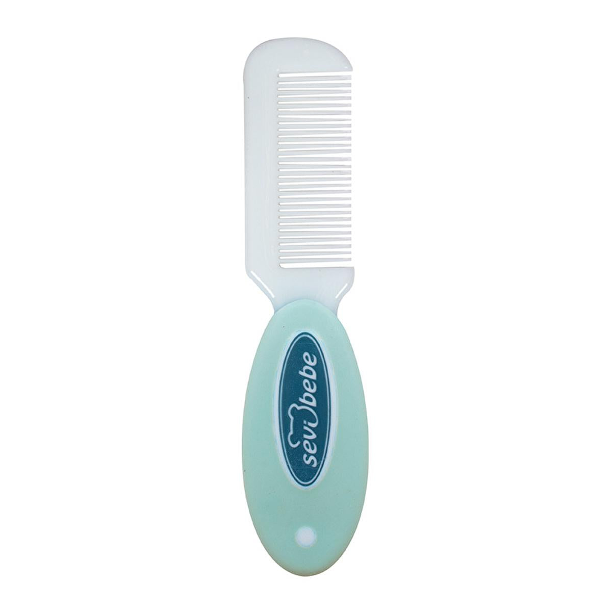 Sevi Bebe Baby Hair Brush and Comb Set - Natural Bristle, Gentle Grooming for Newborns by Beauty Care Bag