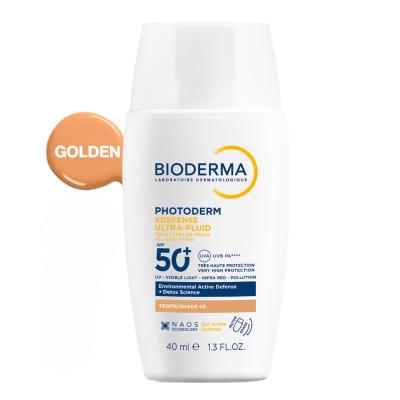 Bioderma Photoderm XDefense SPF50+ Golden Tinted Sunscreen: Broad Spectrum Protection, Antioxidant, Evens Skin Tone, Makeup Base by Beauty Care Bag