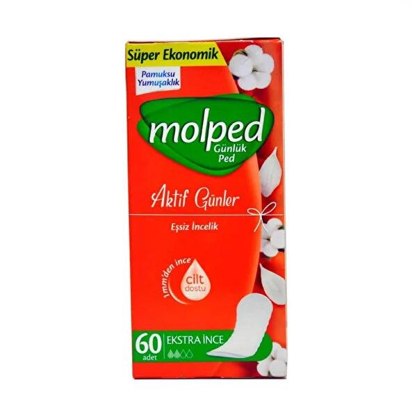 Molped: 60-Count Daily Panty Liners - Cottony Soft Comfort & Leakage Protection for Active Days & Nights by Beauty Care Bag