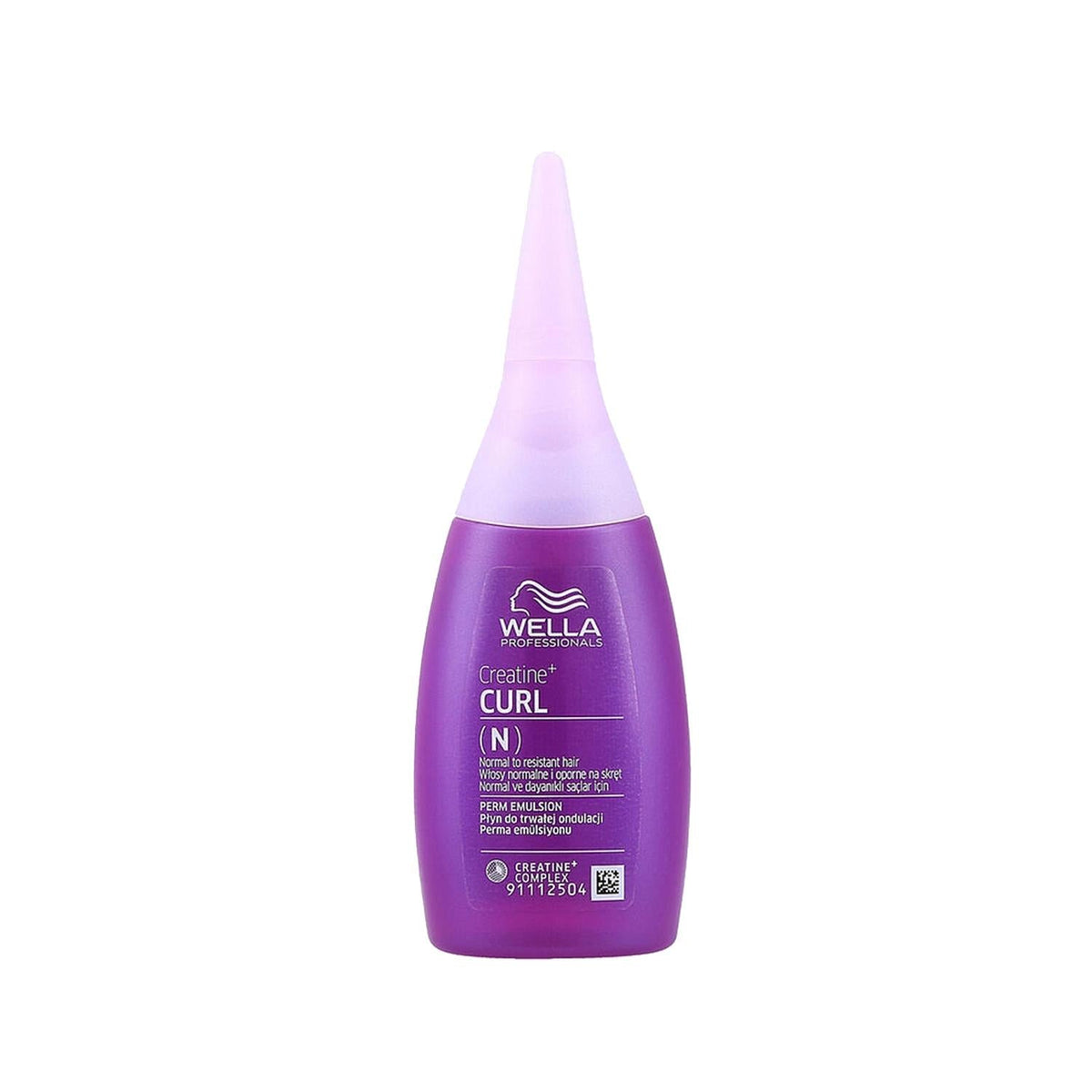 Wella Wella Creatine + Curl Perm Emulsion for Normal & Resistant Hair - 75ml, Strengthens & Nourishes Hair by Beauty Care Bag