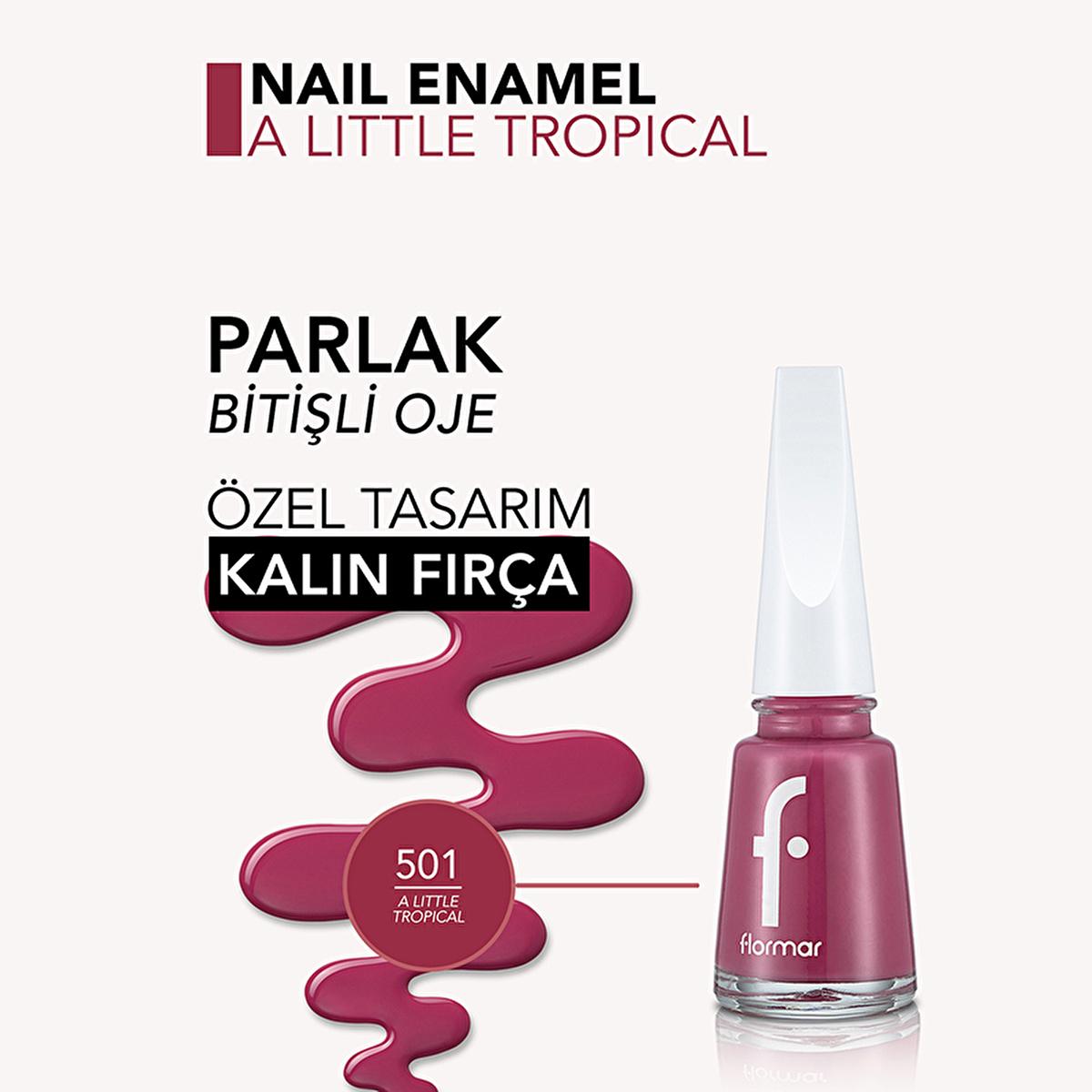 Flormar Nail Enamel - Long Lasting Nail Polish with Nail Care Benefits by Beauty Care Bag
