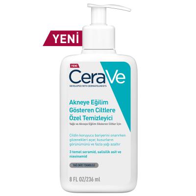 CeraVe Acne Face Wash with Salicylic Acid - Gentle, Oil-Free Cleanser for Acne Prone & Sensitive Skin - 236ml by Beauty Care Bag