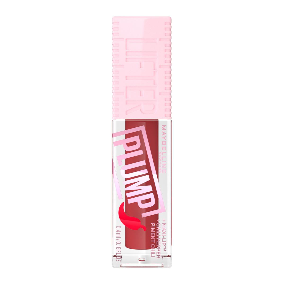 Maybelline New York Lifter Plump Lip Gloss 006 Hot Chili - Instantly Plumps Lips, Long-Lasting Effect, Non-Sticky by Beauty Care Bag