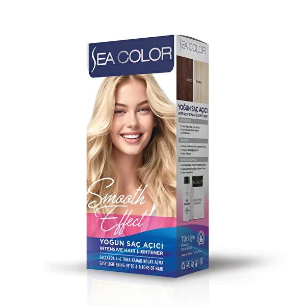 Sea Color Hair Lightener: Achieve Silky Soft, Shiny, Long Lasting Color with Olive Oil Formula - Gentle Hair Bleach & Lightening Kit by Beauty Care Bag
