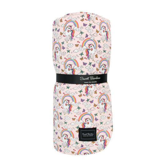 Rainbow Bright Big Kid Cloud Blanket by Sweet Bamboo