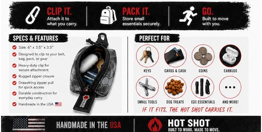 Hot Shot - Ranger - Keychain Pouch by Recycled Firefighter