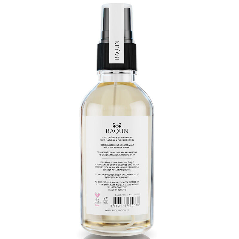 Raqun 100% Natural Chamomile Water Soothing Face Toner 100 ml by Beauty Care Bag