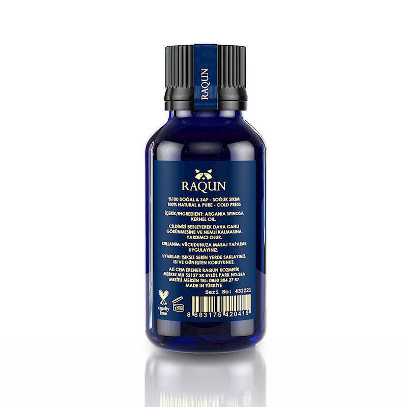 Raqun Pure Cold-Pressed Argan Oil for Hair & Skin 30 mlSkincareTorqelo.com