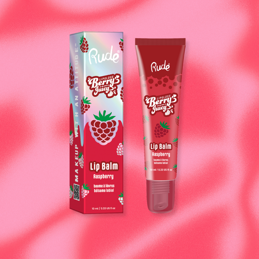 RUDE Berry Juicy Lip Balm - Raspberry by Avera Group