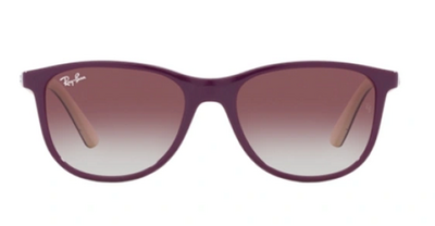 Ray-Ban 9077S 7134/8G Purple Square Sunglasses 49mm by Beauty Care Bag