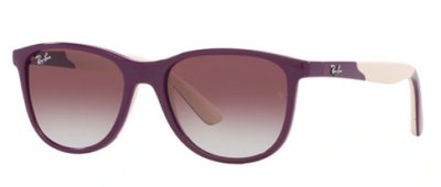 Ray-Ban 9077S 7134/8G Purple Square Sunglasses 49mm by Beauty Care Bag