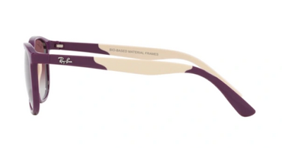 Ray-Ban 9077S 7134/8G Purple Square Sunglasses 49mm by Beauty Care Bag