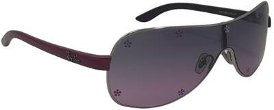 Ray-Ban 9512SB 212/90 Grey Metal Sunglasses with Gradient Lenses by Beauty Care Bag