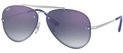 Ray-Ban 9548SN 212/X0 Gray Metal Sunglasses 54mm by Beauty Care Bag