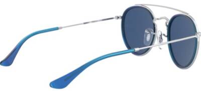 Ray-Ban 9647S 212/80 Grey Metal Round Sunglasses 46mm by Beauty Care Bag