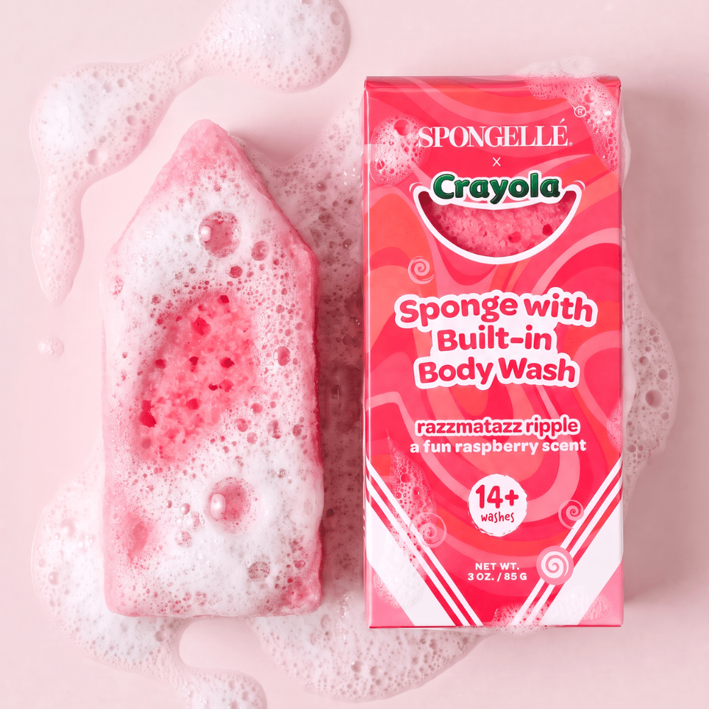 Razzmatazz Ripple Body Buffer | CrayolaBody Wash Infused BufferTorqelo.com
