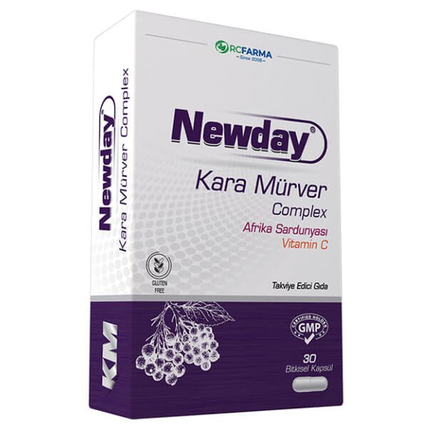 Rcfarma Newday Black Elderberry Complex for Daily Support 30 CapsSupplementsTorqelo.com