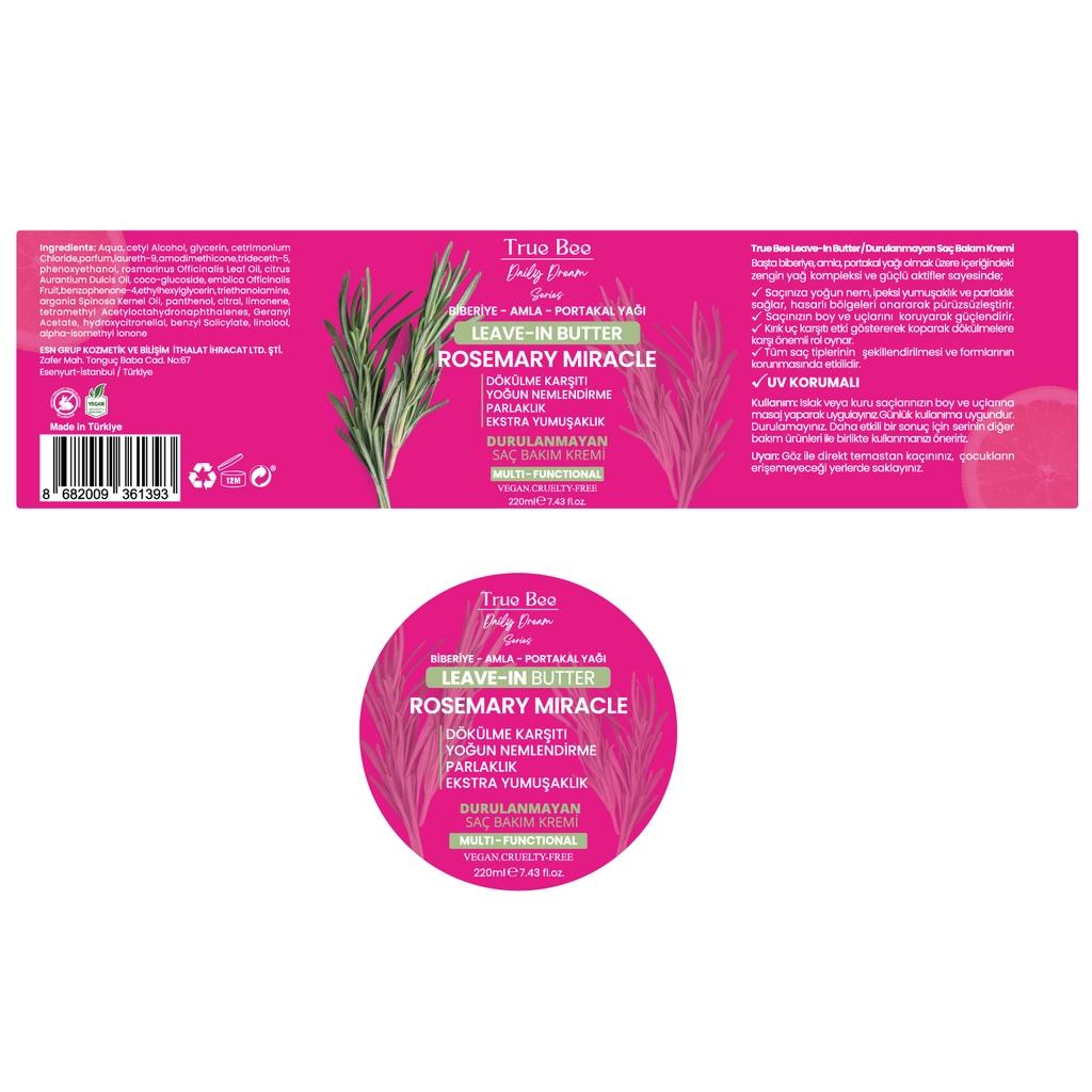 True Bee Rosemary Leave-In Butter Hair Cream 220 ml by Beauty Care Bag