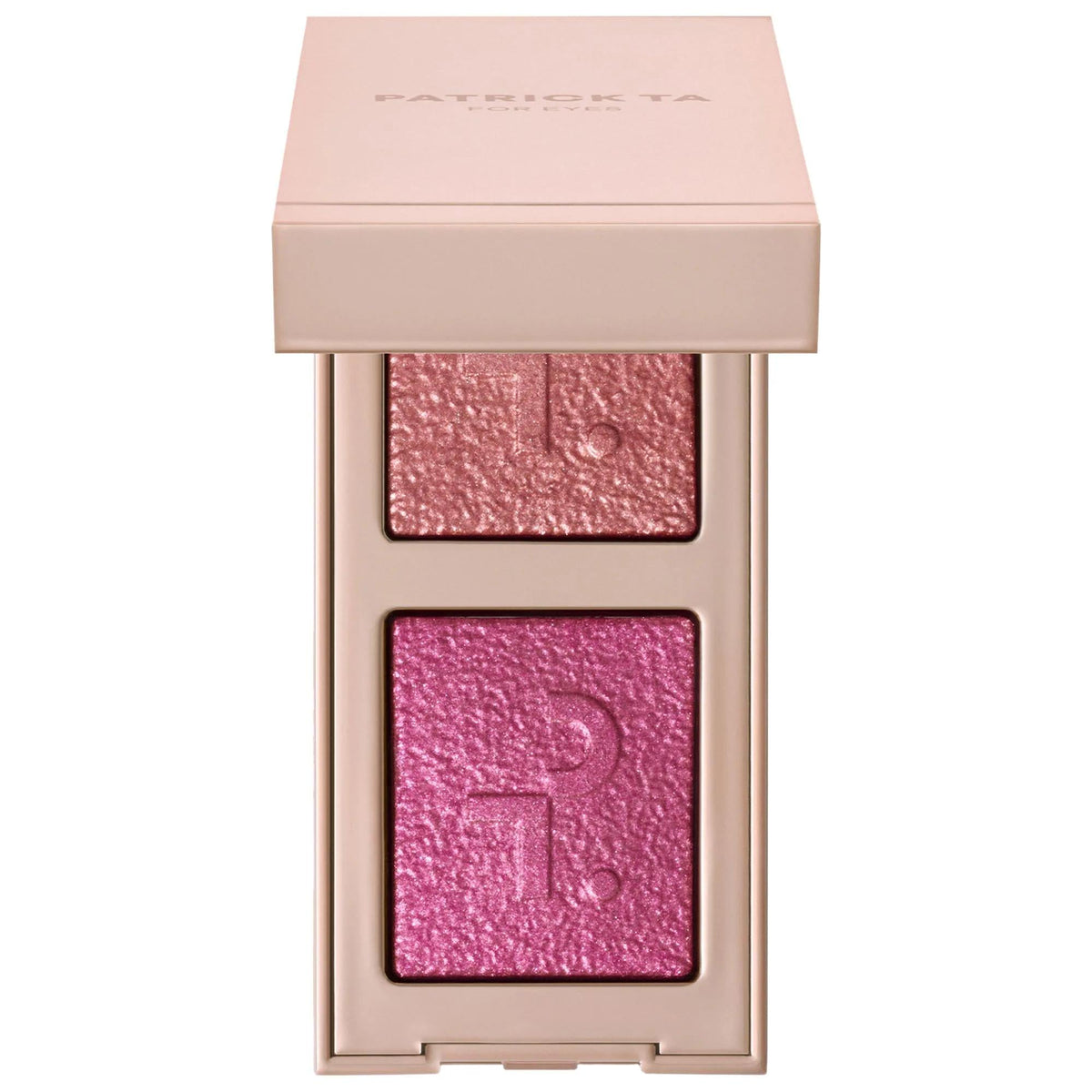Major Dimension vegan shimmering eyeshadow duo with super-fine sparkles