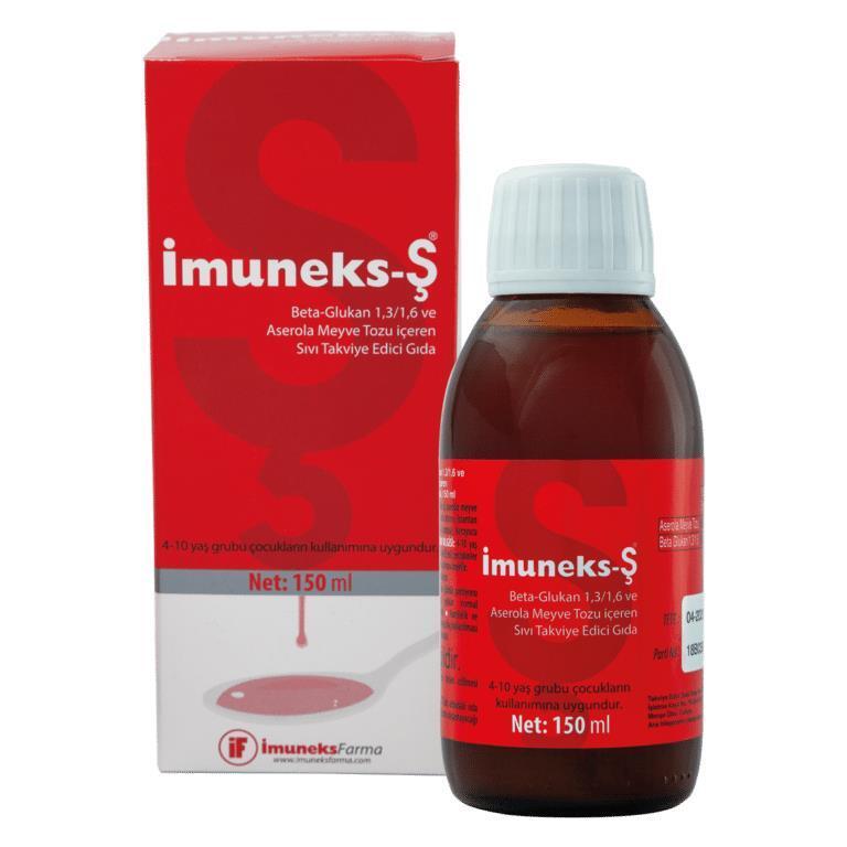 _muneks Immune Support Syrup: Beta Glucan & Acerola - Boost Immunity Naturally. Liquid Vitamin C, Children & Adults, 150ml by Beauty Care Bag