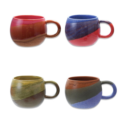 Reactive Glaze Colorful Ceramic Coffee Mug by Rust & Cinder