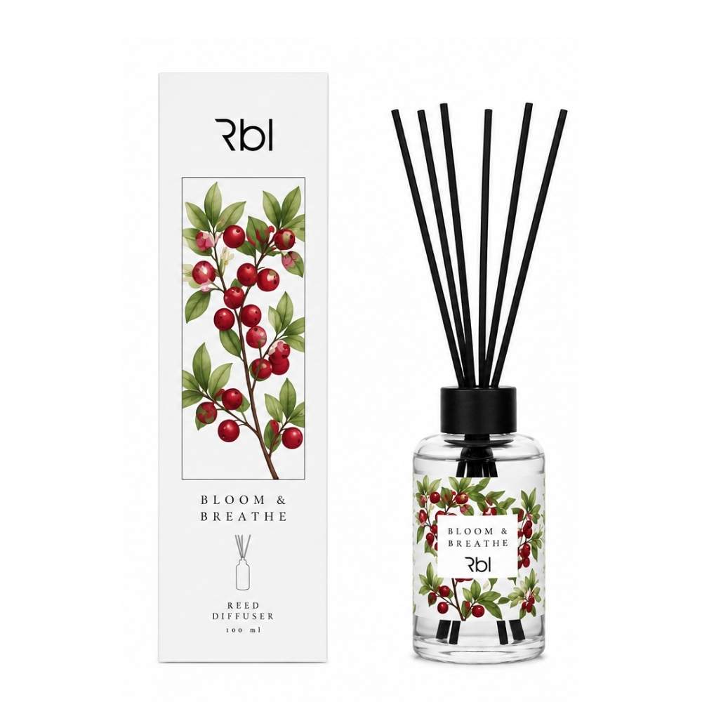 Rebul Bloom & Breathe Reed Diffuser for Home 100 ml by Beauty Care Bag