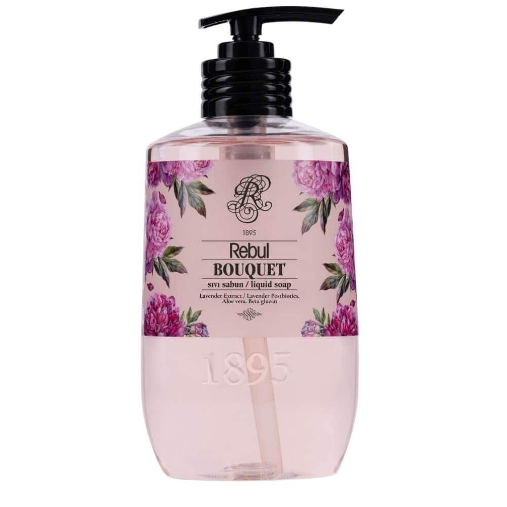 Rebul Bouquet Liquid Hand Soap with Floral Scent 500 ml by Beauty Care Bag