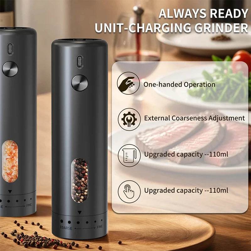 Rechargeable Electric Pepper GrinderSpice GrindersTorqelo.com