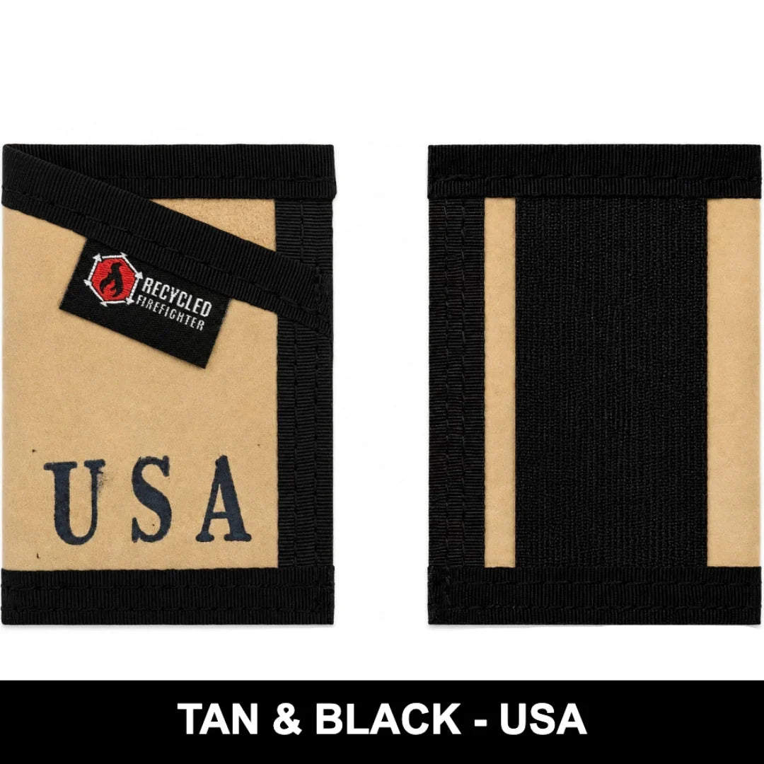 Sergeant Wallet - Combat Boot Leather Edition by Recycled Firefighter
